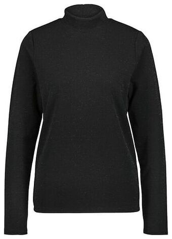 HEMA Dames Top Col Glitter Zwart (zwart)