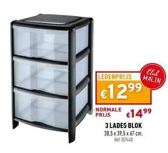 Trafic 3 lades blok aanbieding