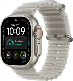 Coolblue Apple Watch Ultra 4 Cellular 49mm Natural Ocean Band aanbieding