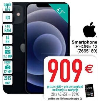 Cora Apple smartphone iphone 12 aanbieding