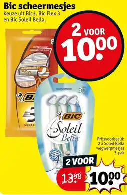 Kruidvat Bic scheermesjes aanbieding