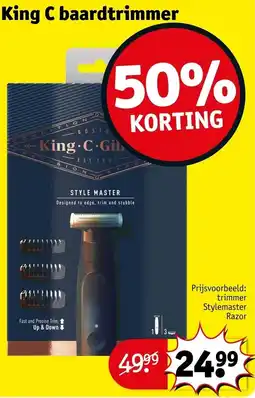 Kruidvat King C baardtrimmer aanbieding
