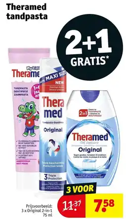 Kruidvat Theramed tandpasta aanbieding