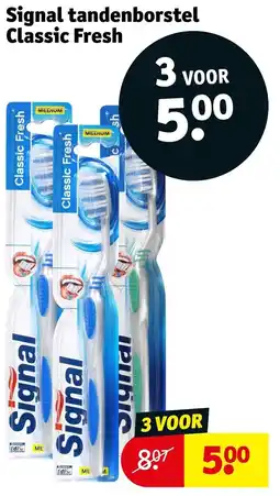 Kruidvat Signal tandenborstel Classic Fresh aanbieding