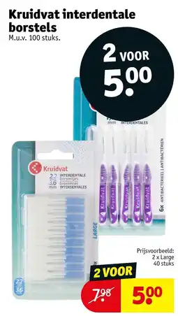 Kruidvat Kruidvat interdentale borstels aanbieding