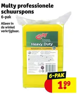 Kruidvat Multy professionele schuurspons aanbieding