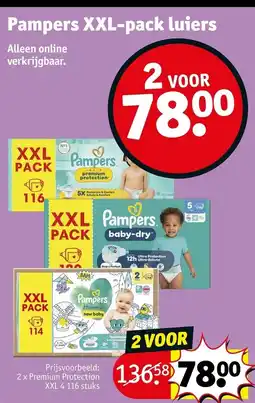 Kruidvat Pampers XXL-pack luiers aanbieding