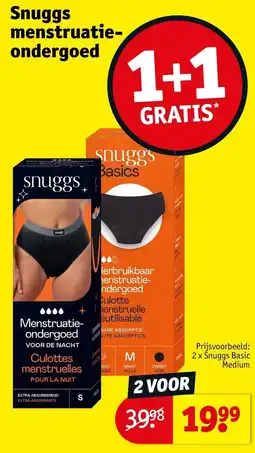 Kruidvat Snuggs menstruatie-ondergoed aanbieding