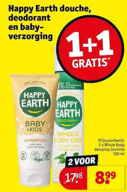 Kruidvat Happy Earth baby & kids shampoo aanbieding