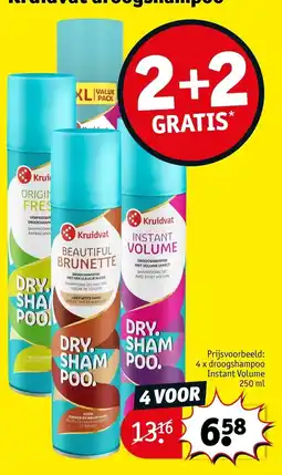 Kruidvat Kruidvat droogshampoo aanbieding