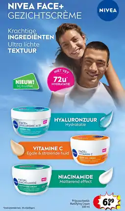 Kruidvat Nivea face+ gezichtscrème aanbieding