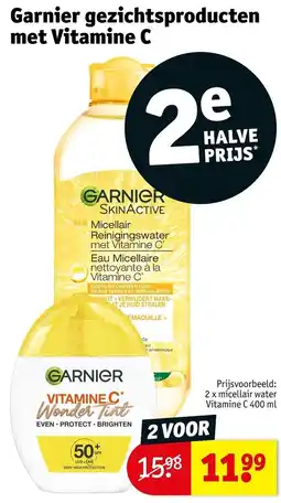 Kruidvat Garnier micellair water met vitamine c aanbieding