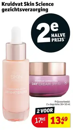 Kruidvat Kruidvat skin science gezichtsverzorging aanbieding