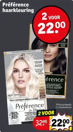 Kruidvat Préférence haarkleur aanbieding