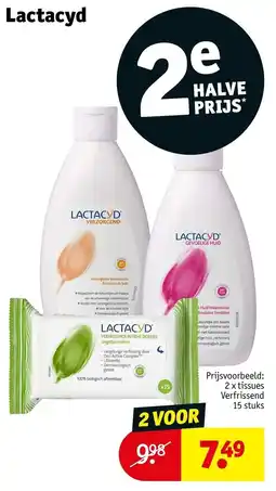 Kruidvat Lactacyd verfrissende intieme doekjes aanbieding