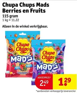 Kruidvat Chupa Chups Mads Berries en Fruits aanbieding