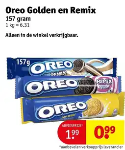 Kruidvat Oreo golden en remix aanbieding