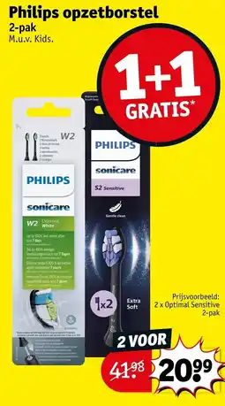 Kruidvat Philips opzetborstel aanbieding