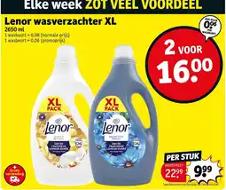 Kruidvat Lenor wasverzachter XL aanbieding