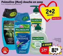 Kruidvat Palmolive (Men) douche en zeep aanbieding