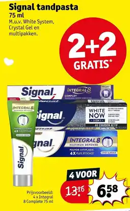 Kruidvat Signal tandpasta aanbieding