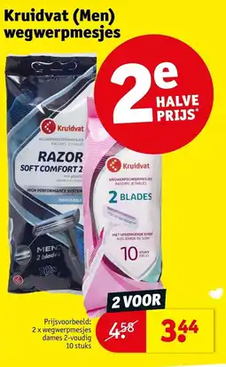 Kruidvat Kruidvat wegwerpmesjes aanbieding