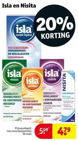 Kruidvat Isla Casis keelpastilles aanbieding