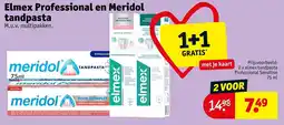Kruidvat elmex professional en meridol tandpasta aanbieding