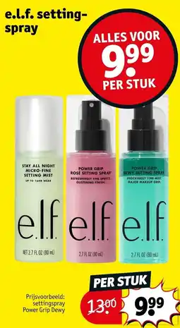 Kruidvat e.l.f. setting-spray aanbieding