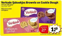 Kruidvat Verkade ijskoekjes Brownie en Cookie Dough aanbieding