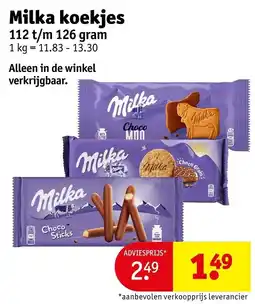 Kruidvat Milka koekjes aanbieding