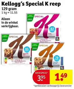 Kruidvat Kellogg's Special K reep aanbieding