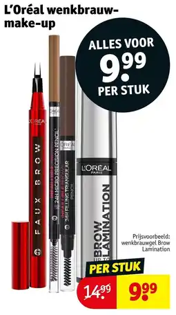 Kruidvat L'Oréal wenkbrauw-make-up aanbieding