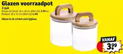 Kruidvat Glazen voorraadpot aanbieding
