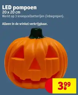 Kruidvat LED pompoen aanbieding