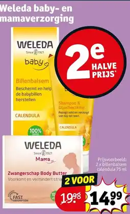 Kruidvat Weleda baby billenbalsem aanbieding