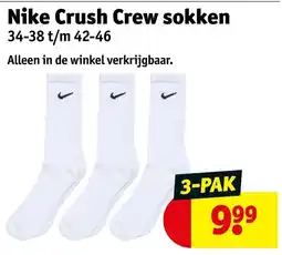 Kruidvat Nike Crush Crew sokken aanbieding