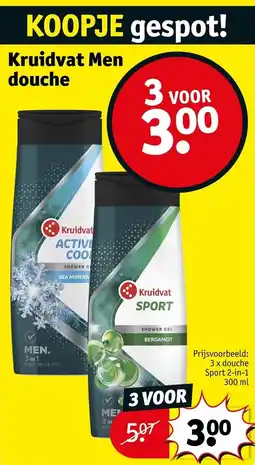 Kruidvat Kruidvat Men douche aanbieding