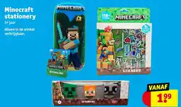Kruidvat Minecraft stationery aanbieding