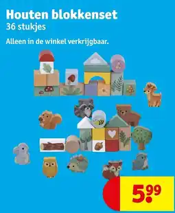 Kruidvat Houten blokkenset aanbieding