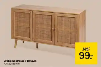 Xenos Webbing dressoir Batavia aanbieding