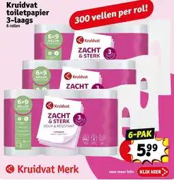 Kruidvat Kruidvat toilet papier 3-laags aanbieding