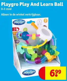 Kruidvat Playgro Play And Learn Ball aanbieding