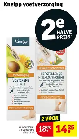 Kruidvat Kneipp voetverzorging aanbieding
