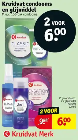 Kruidvat Kruidvat condooms en glijmiddel aanbieding