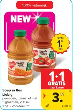 Carrefour Soep in fles Liebig aanbieding