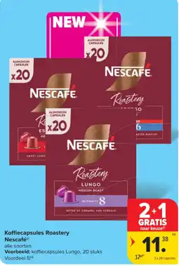 Carrefour Koffiecapsules Roastery Nescafe aanbieding