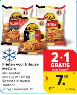 Carrefour Frietten voor friteuse McCain aanbieding