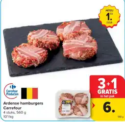 Carrefour Ardense hamburgers Carrefour aanbieding