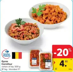 Carrefour Gyros Carrefour aanbieding